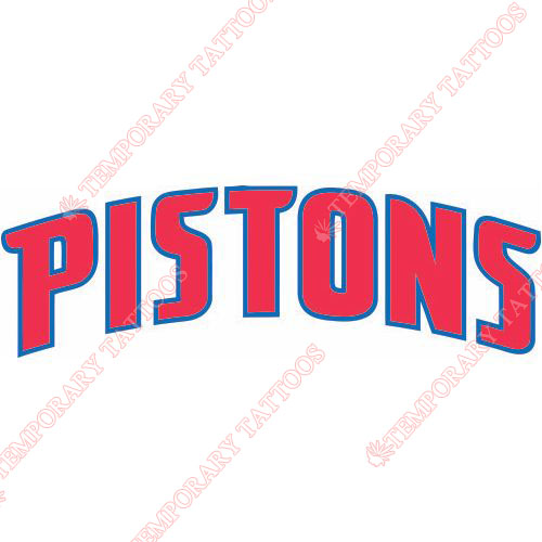 Detroit Pistons Customize Temporary Tattoos Stickers NO.1005